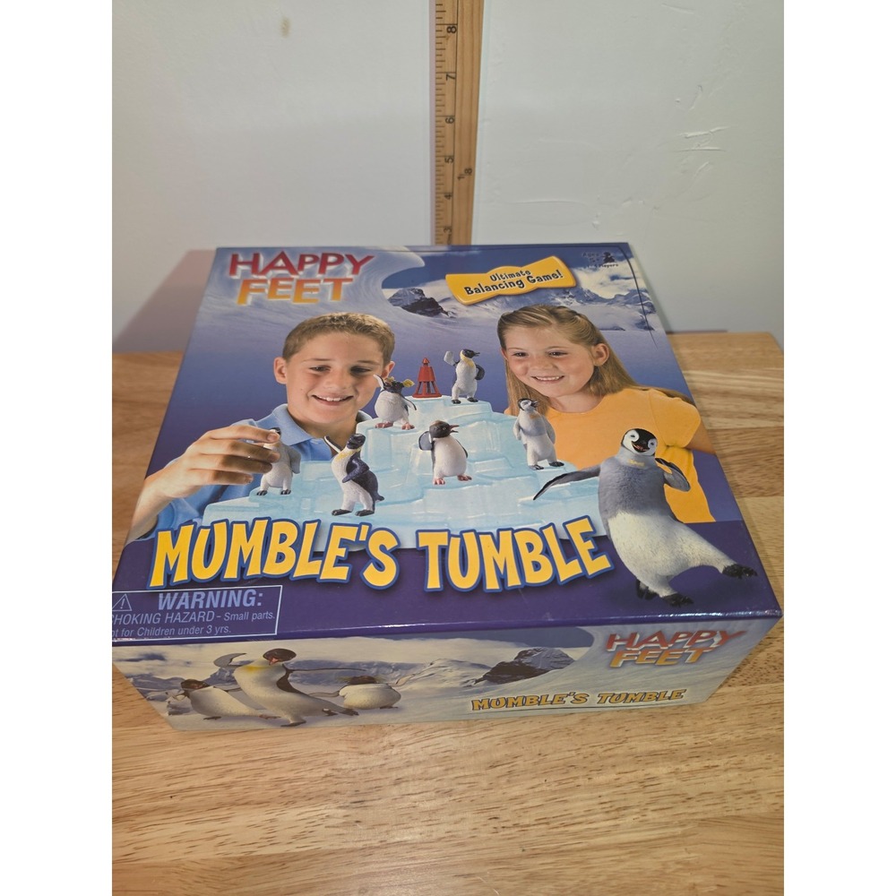 2006 Happy Feet: Mumble's Tumble balancing game by Sababa Toys penguins vintage